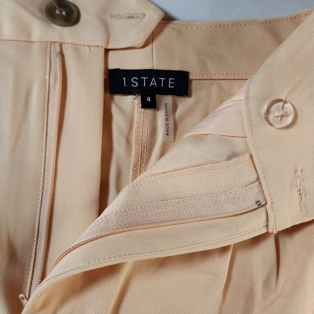 1.STATE Wonderland Vest and Shorts Set Peach Cream Size 4 2pc Waistcoat Co-ord - Picture 9 of 9